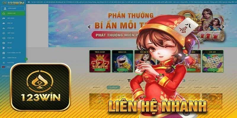 Liên hệ 123win thông qua nhiều hình thức hỗ trợ