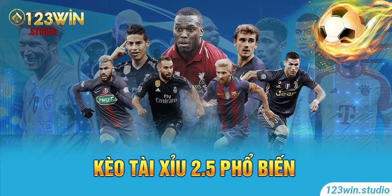 Kèo Tài Xỉu 2.5 phổ biến